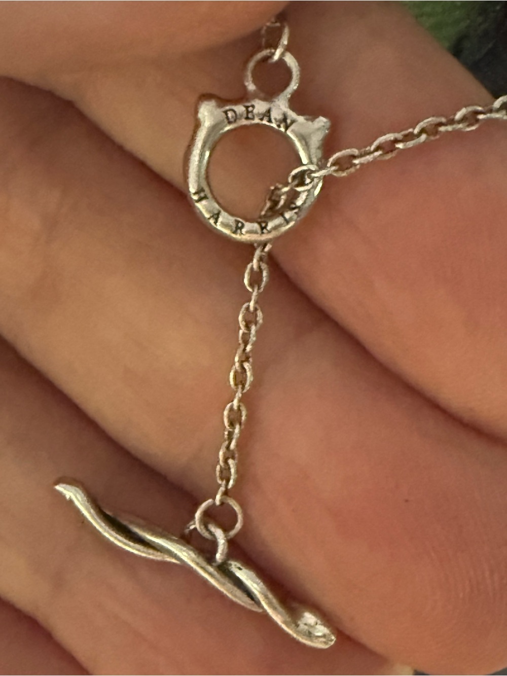 Vintage EUC Dean Harris for Target sterling Silver Peace Sign Pendant Necklace - Picture 4 of 7